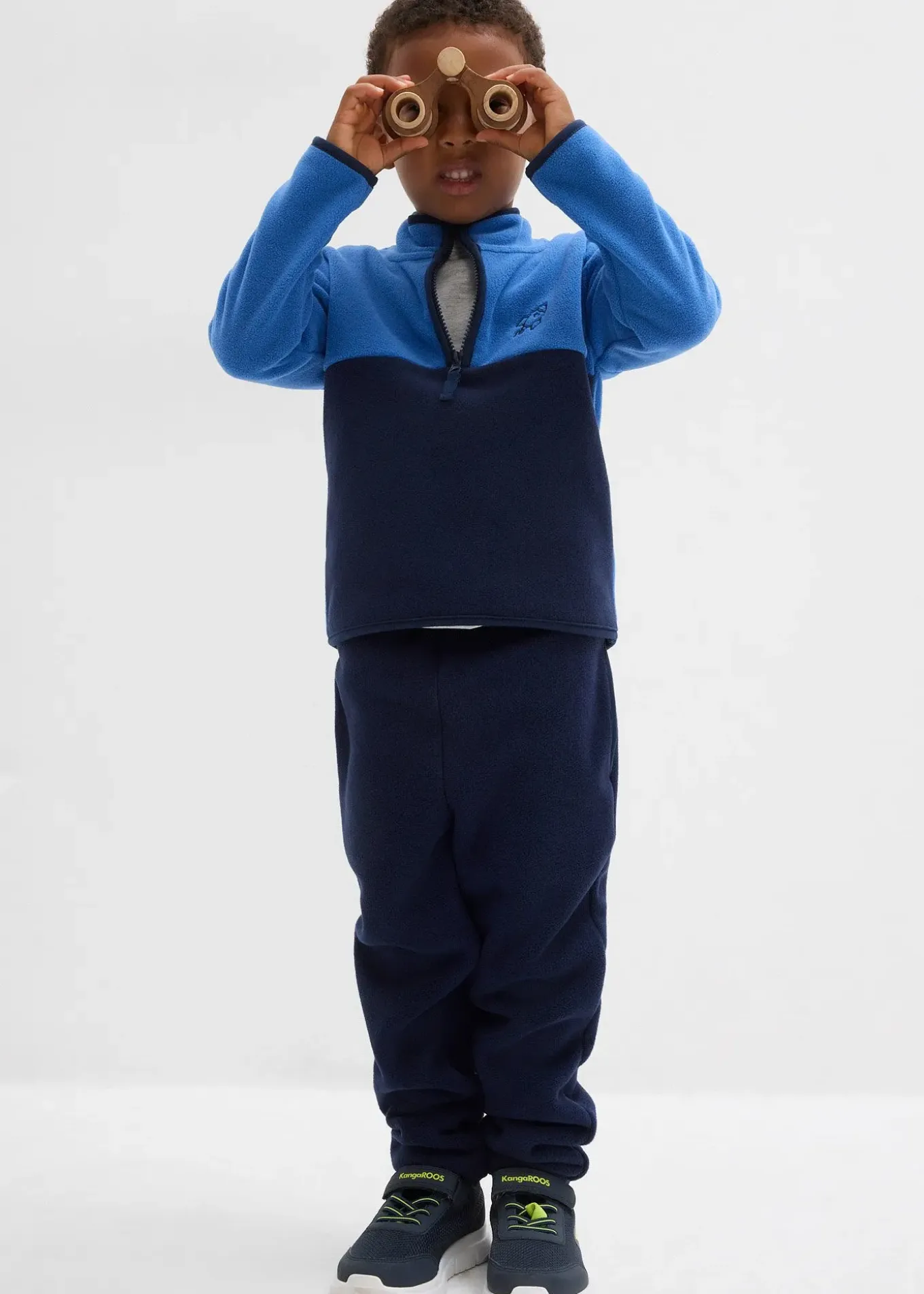 Pull polaire à col zippé