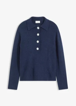 Pull polo avec laine