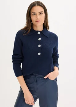 Pull polo avec laine