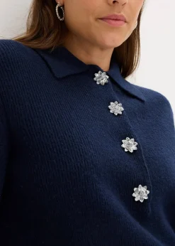 Pull polo avec laine