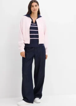 Pull polo en fine maille