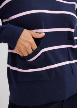 Pull polo en fine maille