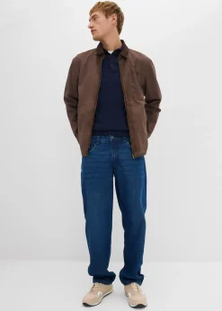 Pull polo en fine maille avec laine mérinos, slim