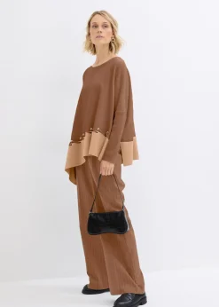 Pull poncho en fine maille