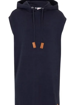 Pull sans manches à capuche, oversize