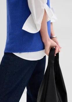 Pull sans manches 100% coton