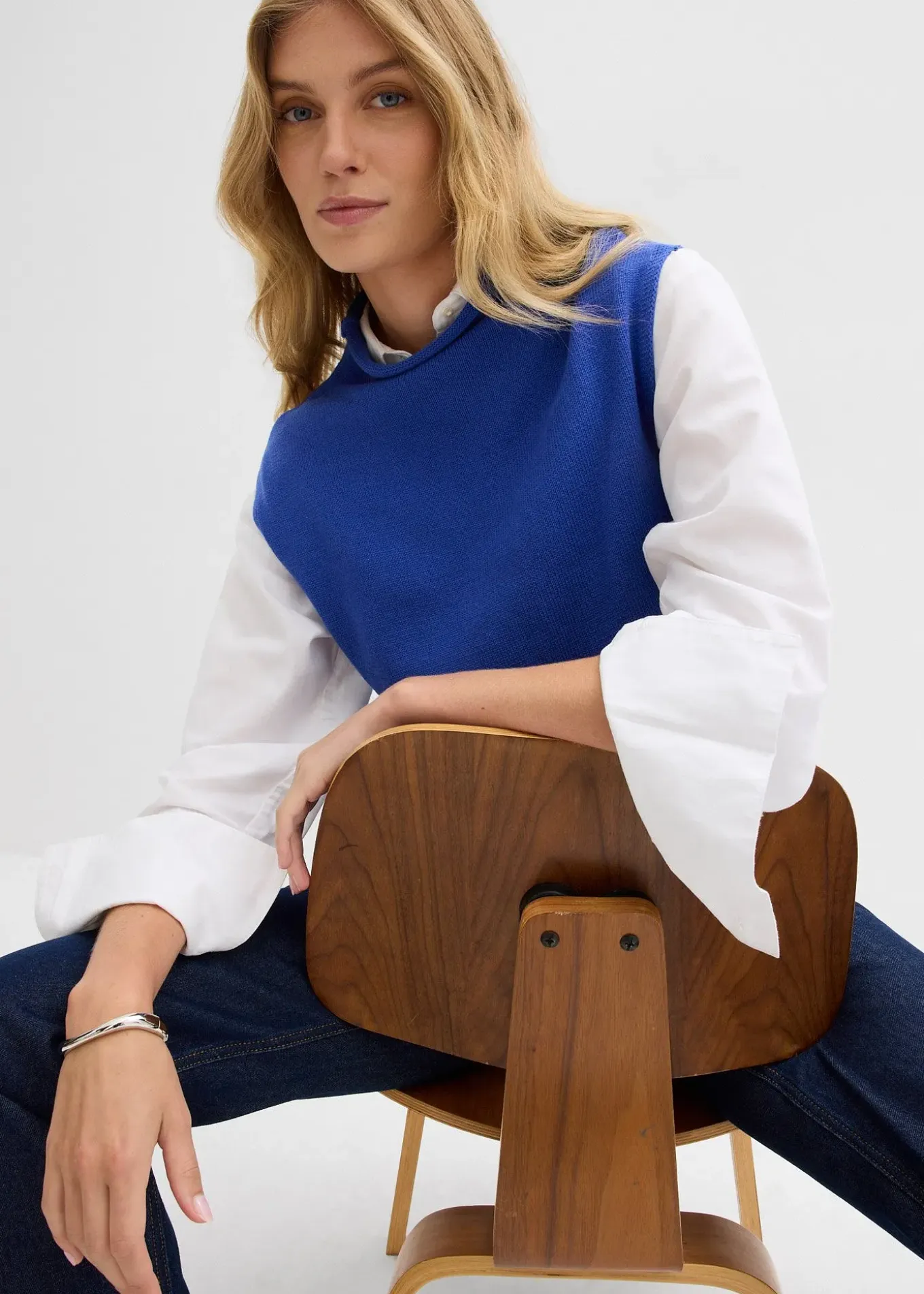 Pull sans manches 100% coton