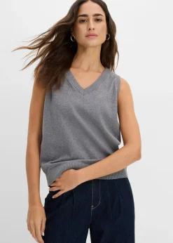 Pull sans manches 100% coton