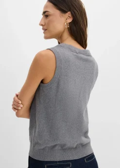 Pull sans manches 100% coton