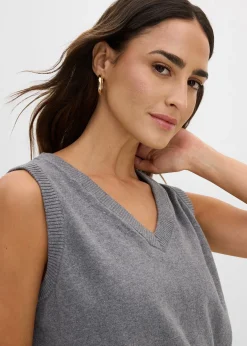 Pull sans manches 100% coton