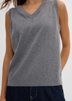 Pull sans manches 100% coton