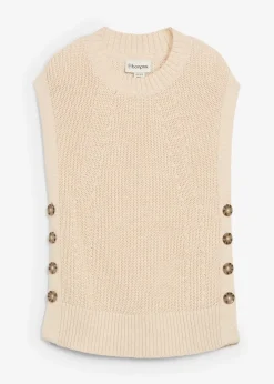 Pull sans manches en maille