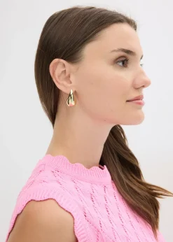 Pull sans manches en maille ajourée