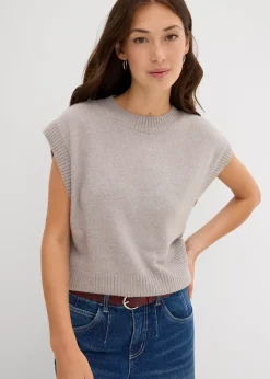 Pull sans manches oversize