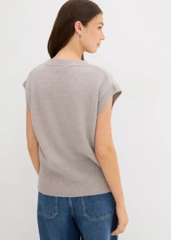 Pull sans manches oversize