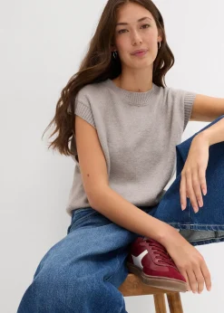 Pull sans manches oversize