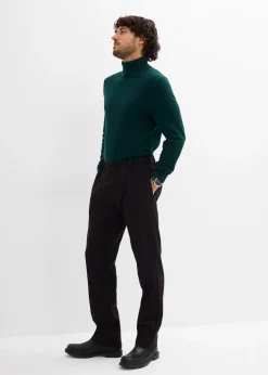 Pull slim à col roulé en fine maille avec laine mérinos