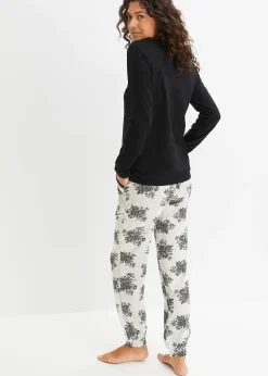 Pyjama à dentelle et poches latérales