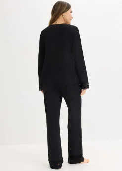 Pyjama à empiècement en dentelle