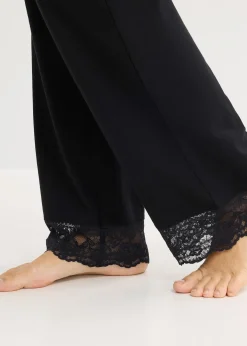 Pyjama à empiècement en dentelle