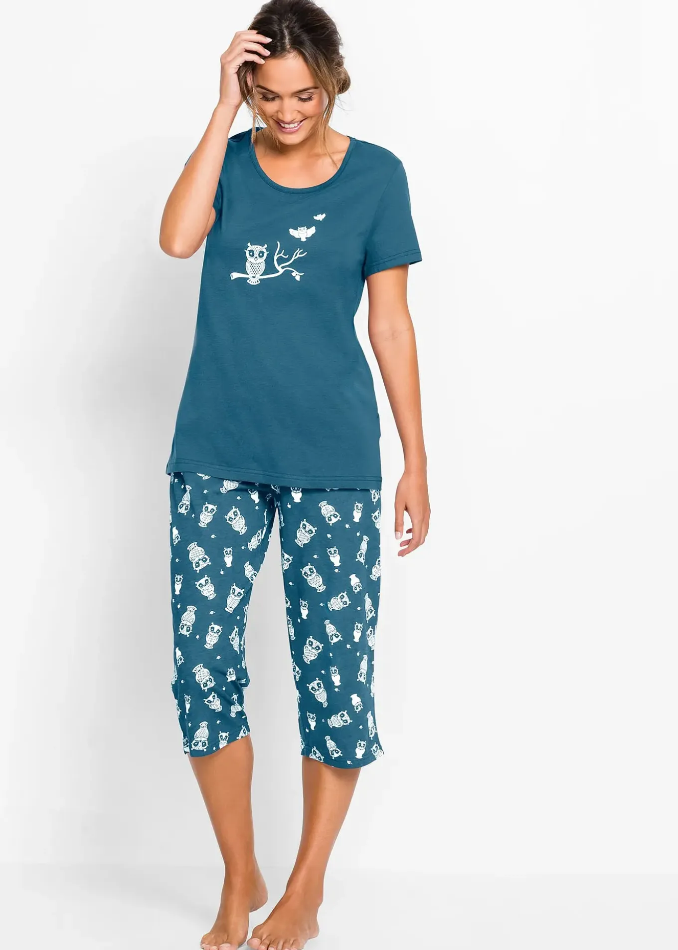 Pyjama avec corsaire et t-shirt