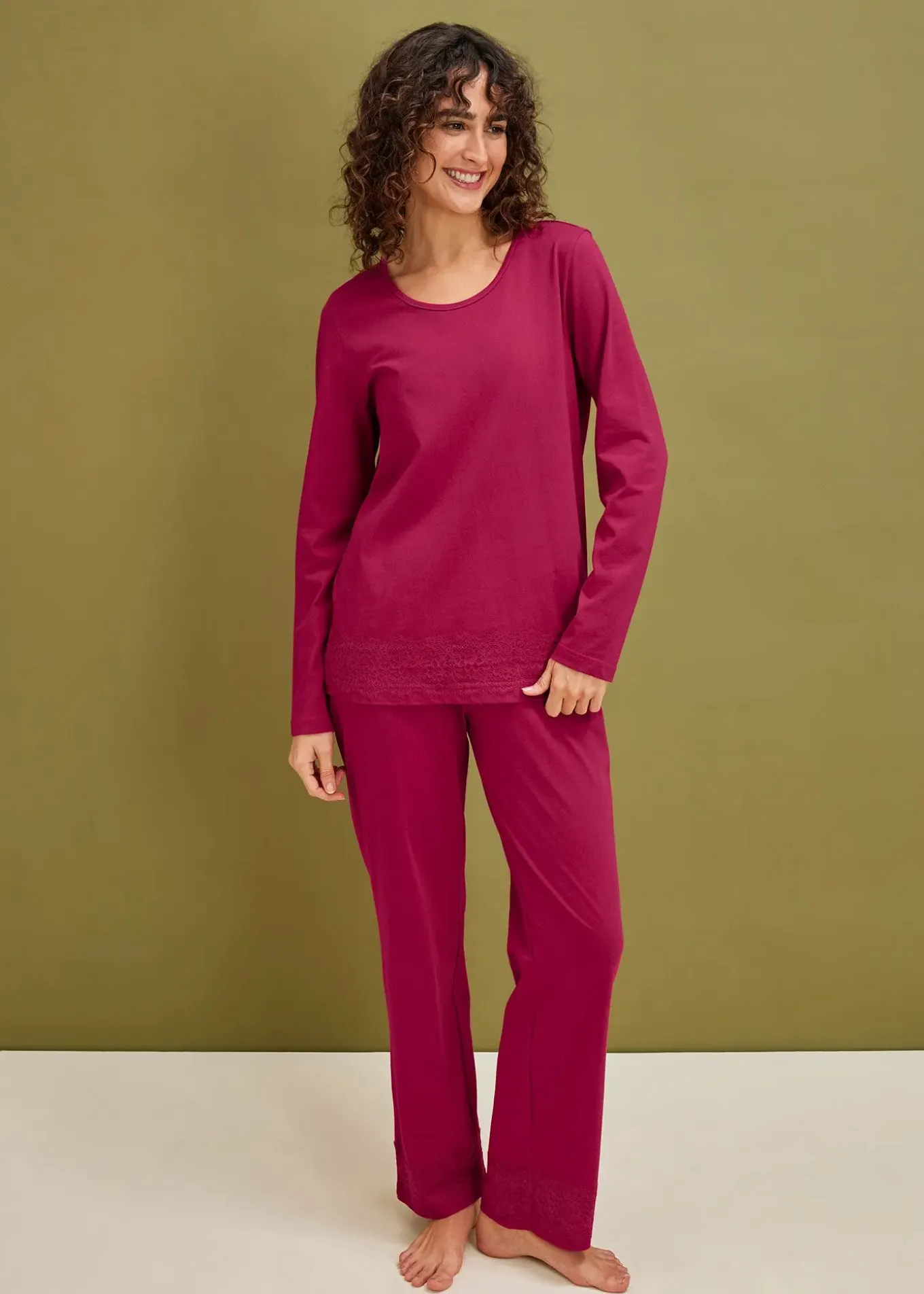 Pyjama avec dentelle