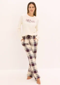 Pyjama avec pantalon tissé doux et pochette cadeau