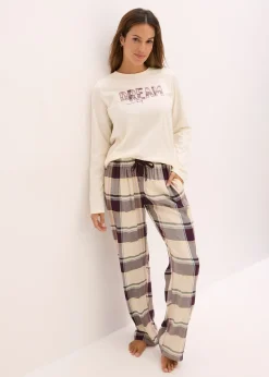 Pyjama avec pantalon tissé doux et pochette cadeau