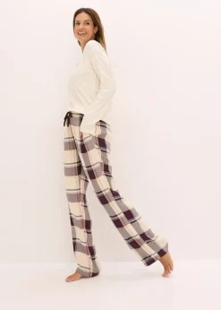 Pyjama avec pantalon tissé doux et pochette cadeau