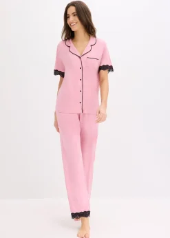 Pyjama boutonné en matière douce