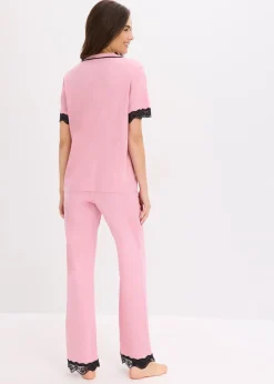 Pyjama boutonné en matière douce