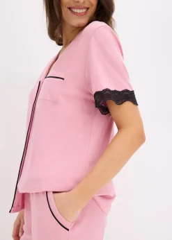 Pyjama boutonné en matière douce