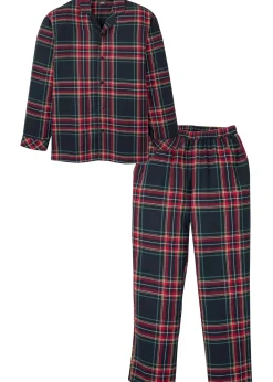Pyjama boutonné homme en flanelle douce