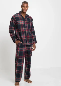 Pyjama boutonné homme en flanelle douce