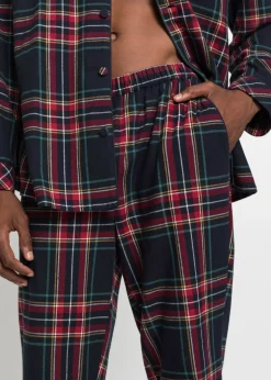 Pyjama boutonné homme en flanelle douce