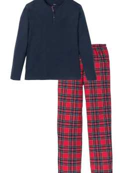 Pyjama col boutonné 100% coton