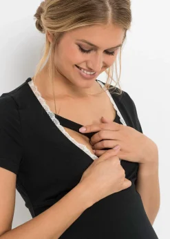 Pyjama corsaire d'allaitement coton