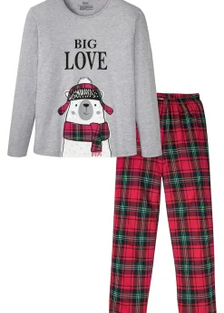 Pyjama coton manches longues