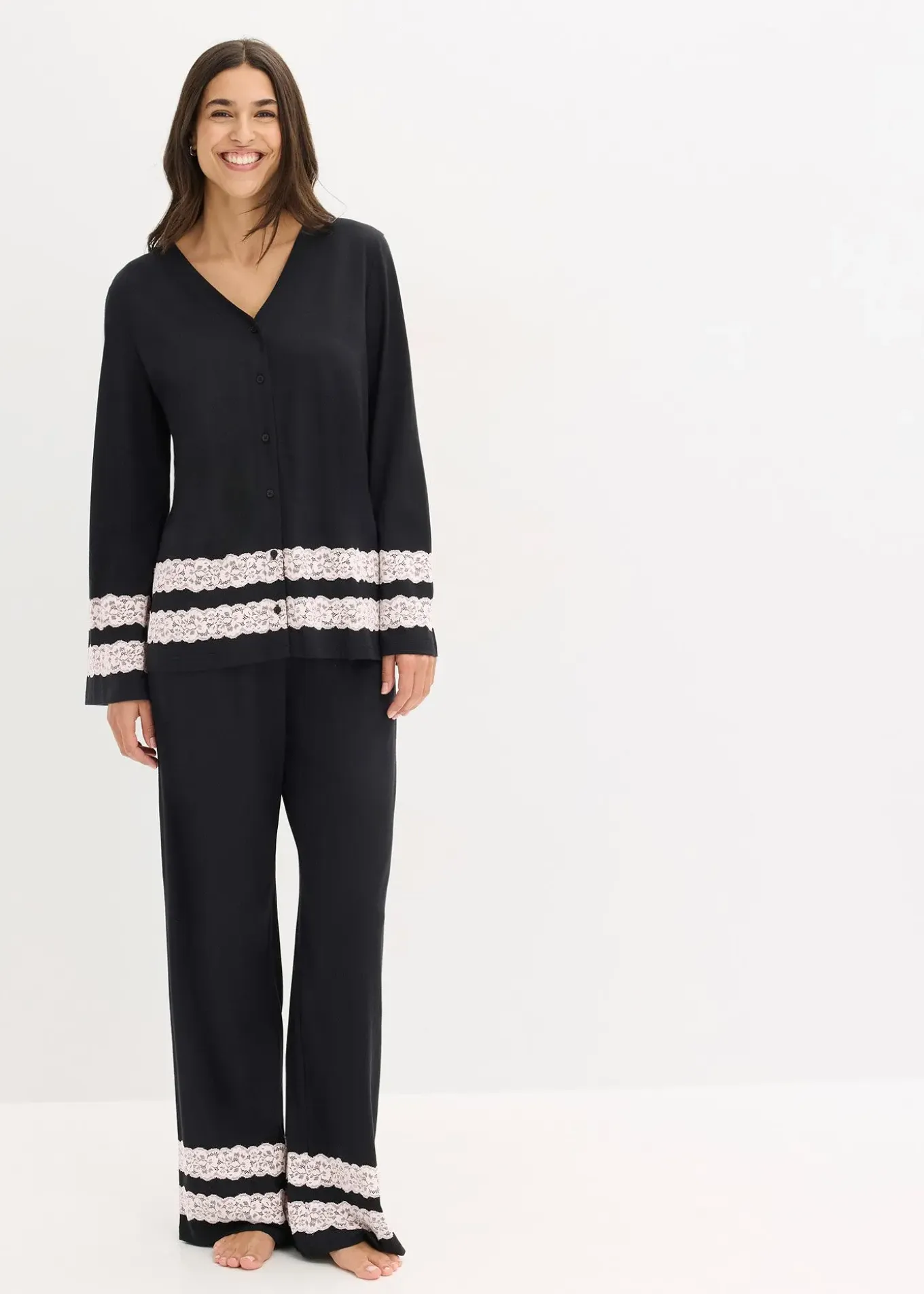 Pyjama en douce viscose mélangée