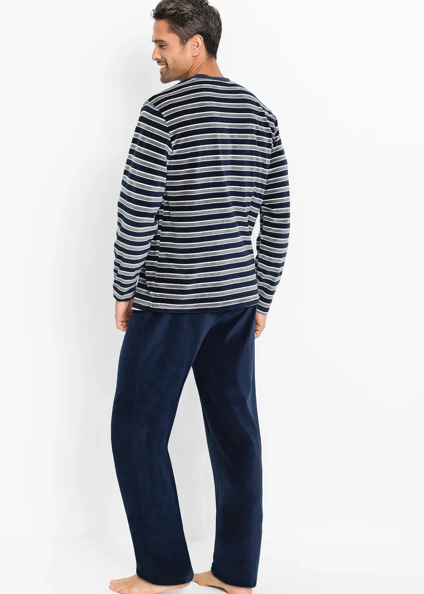 Pyjama en velours doux à manches longues