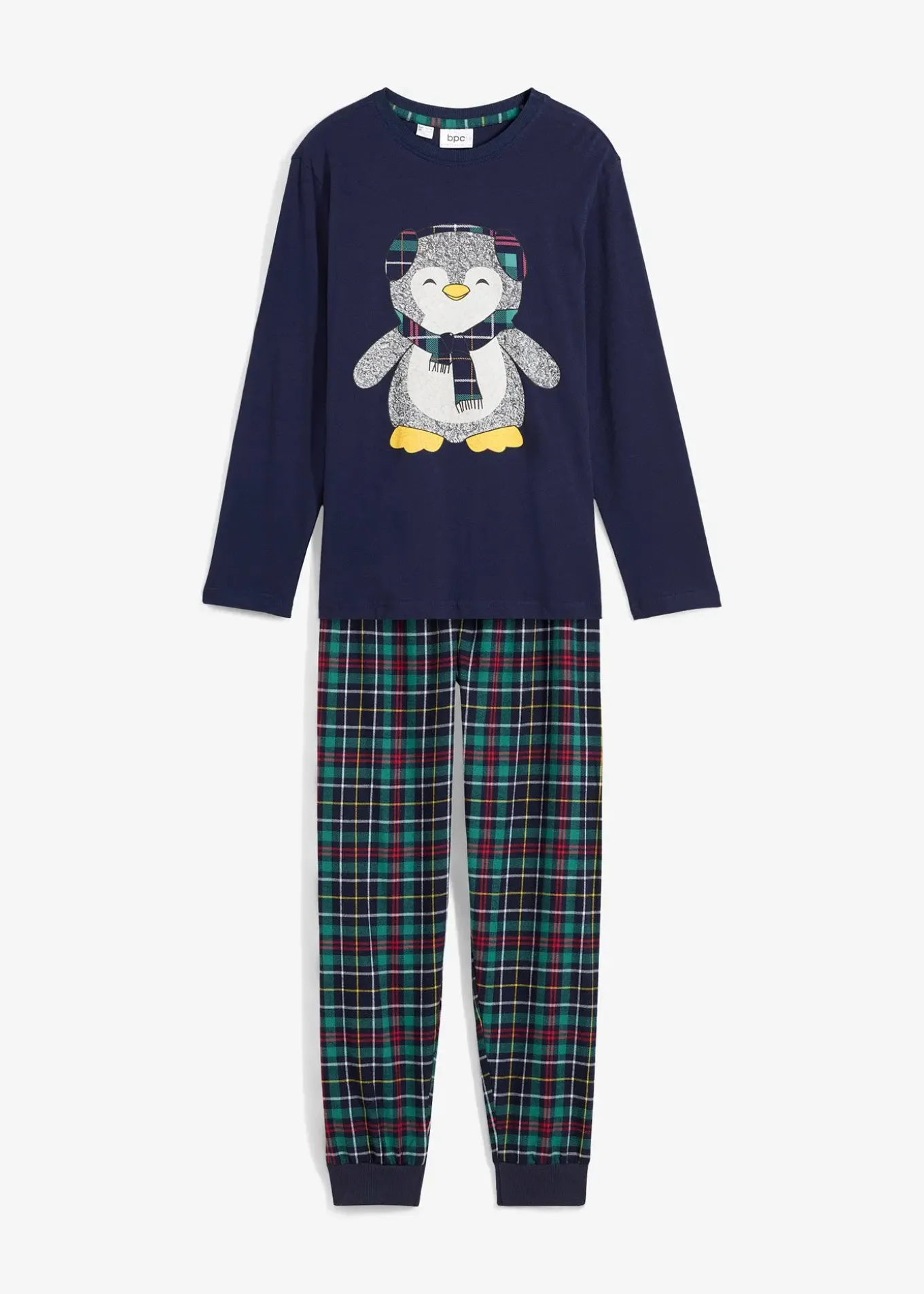 Pyjama enfant avec pantalon en flanelle et coton (ens. 2 pces)