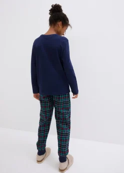 Pyjama enfant avec pantalon en flanelle et coton (ens. 2 pces)