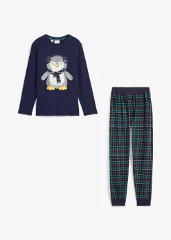 Pyjama enfant avec pantalon en flanelle et coton (ens. 2 pces)