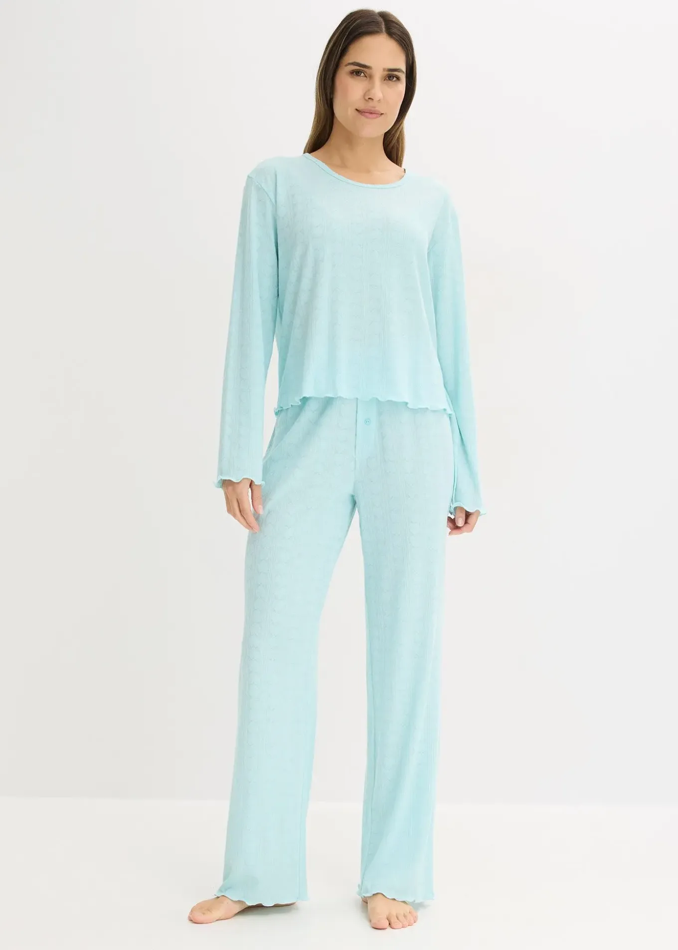 Pyjama léger à motif cœurs