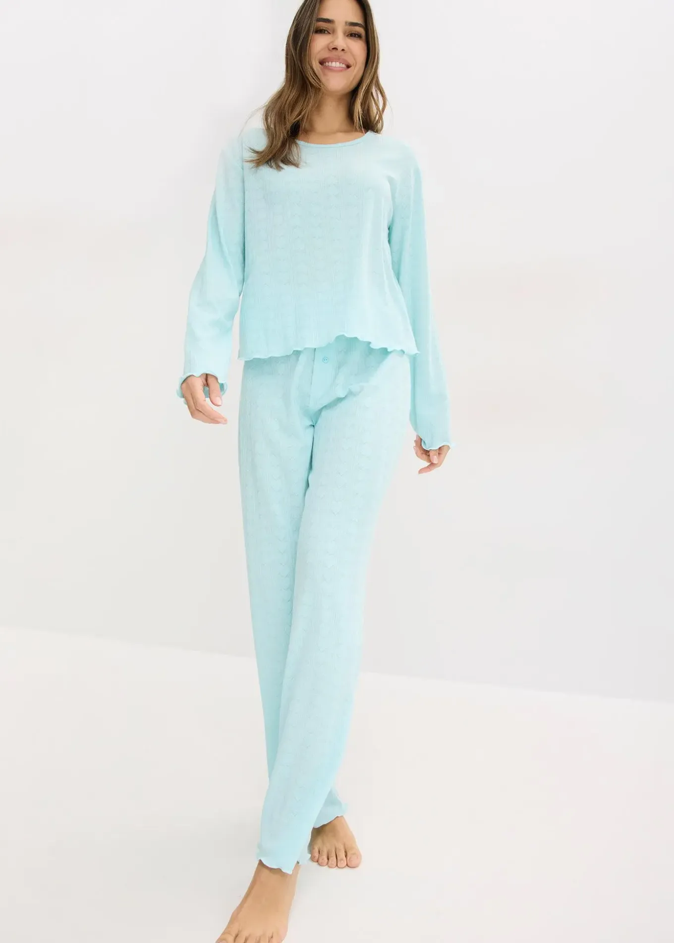 Pyjama léger à motif cœurs