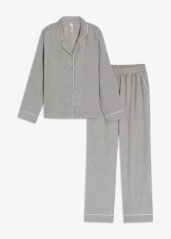 Pyjama tissé en flanelle avec motif chevrons