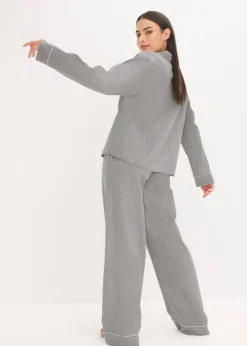 Pyjama tissé en flanelle avec motif chevrons