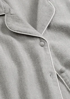 Pyjama tissé en flanelle avec motif chevrons