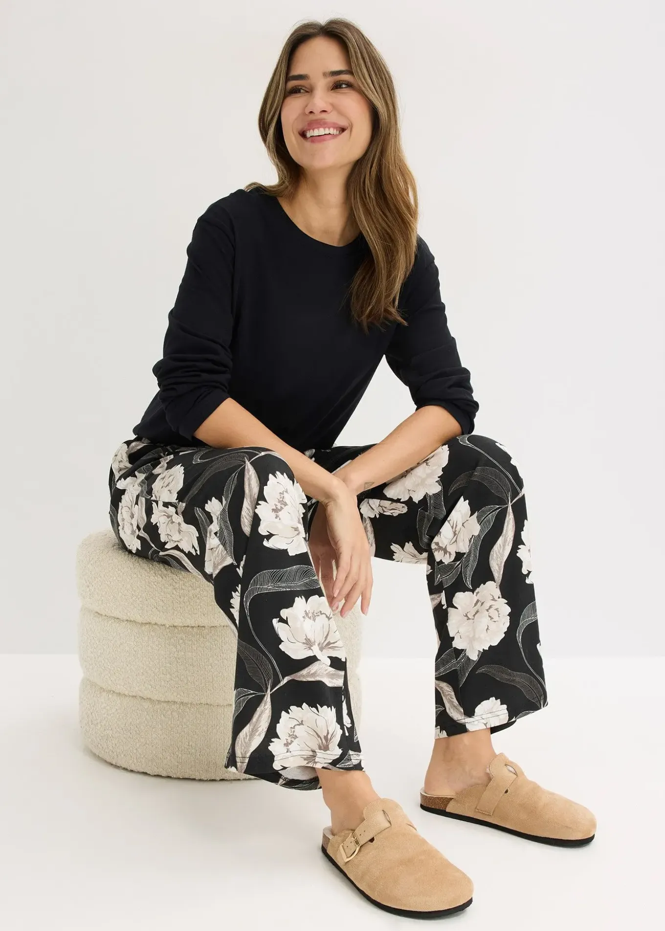 Pyjama évasé avec viscose