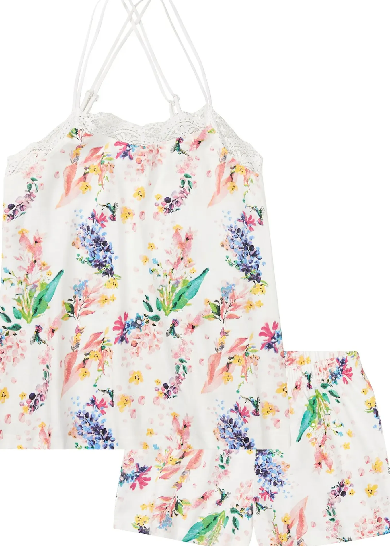 Pyjashort à bretelles spaghetti